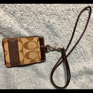 Coach Signature lanyard -Never used